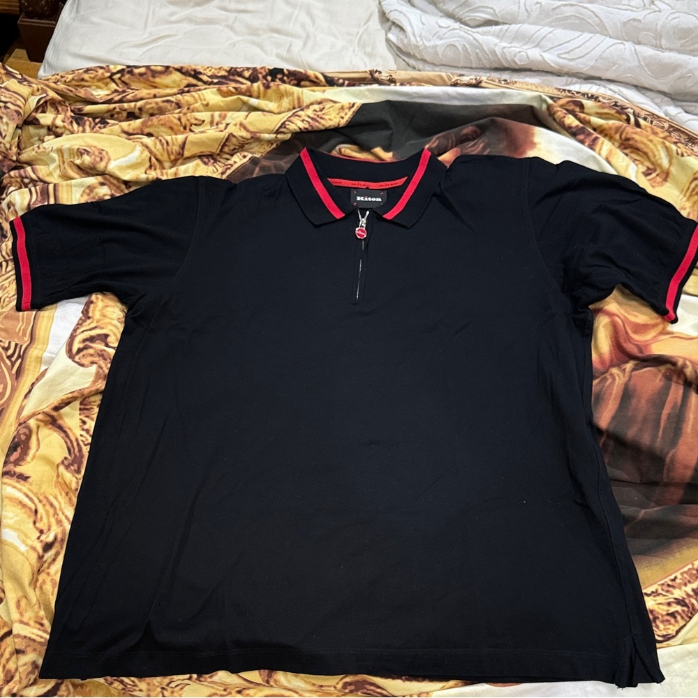 Black and Red Polo Shirt
